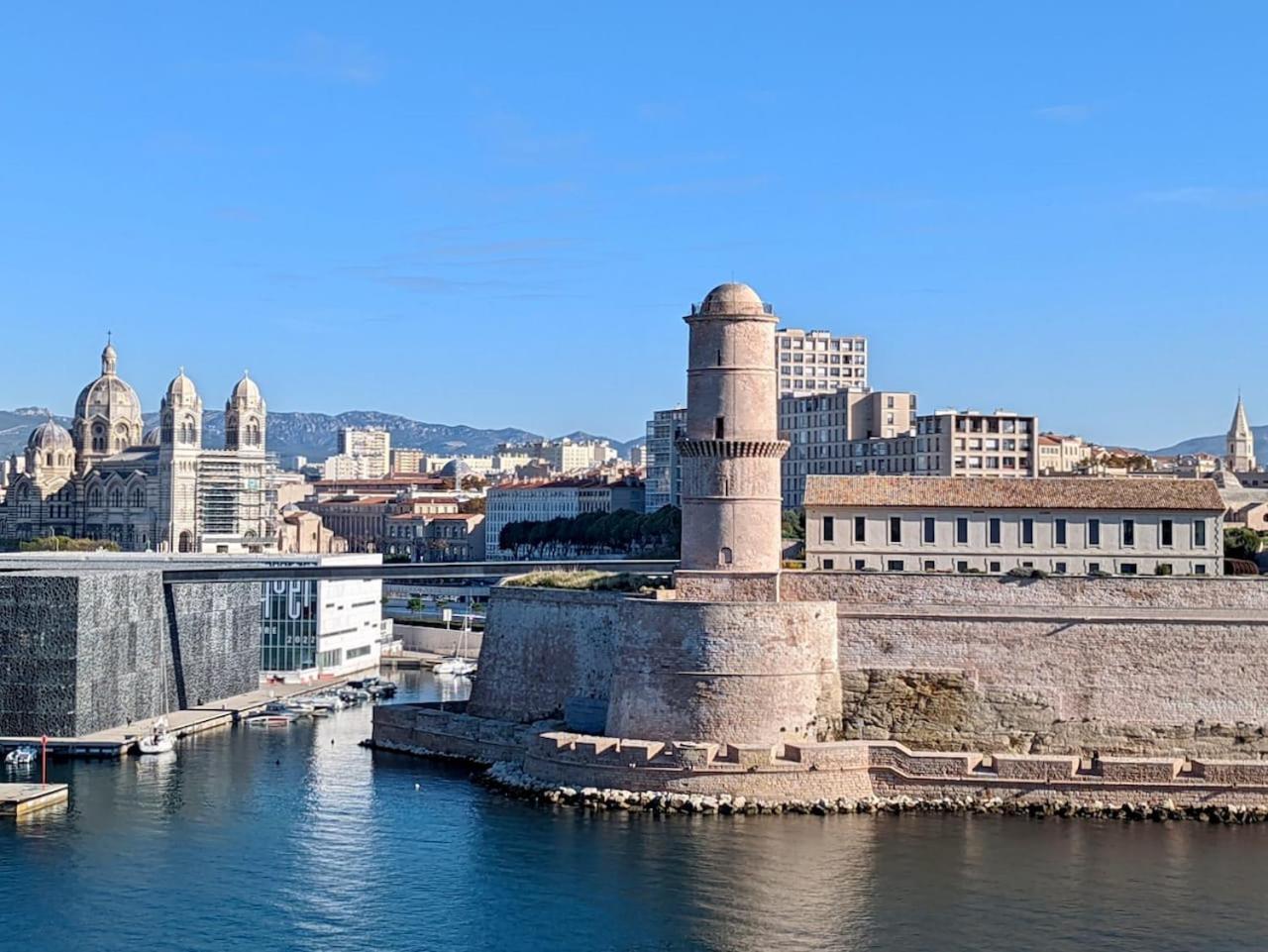 Vue Mer Le Panoramique Vieux-Port De Marsilia Exterior foto
