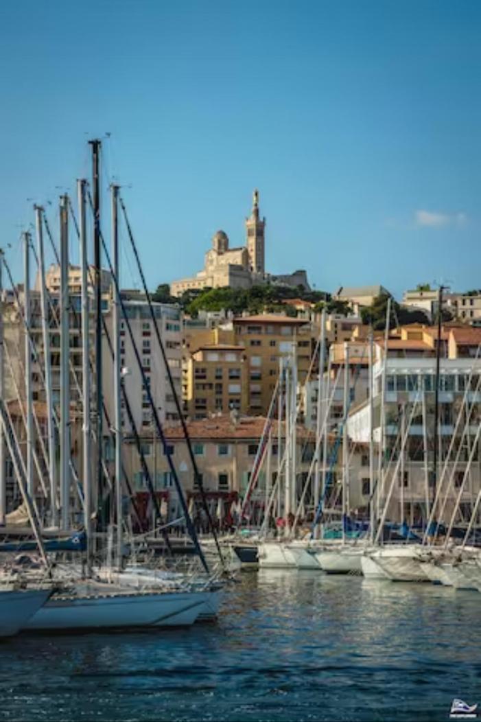 Vue Mer Le Panoramique Vieux-Port De Marsilia Exterior foto